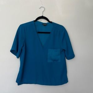 blue top shop crop size 4